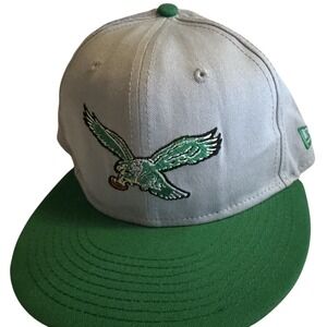 Philadelphia Eagles New Era 9FIFTY Snapback Hat Mens M/L Throwback NFL